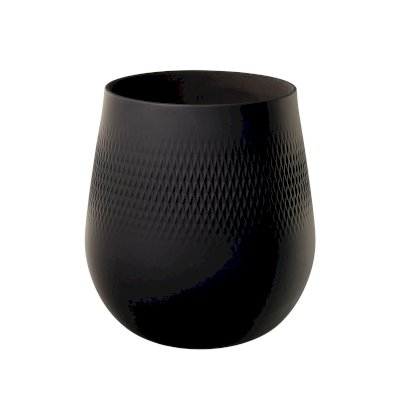 Manufacture Collier Noir Vase Carre Large 20.5x20.5x22.5cm