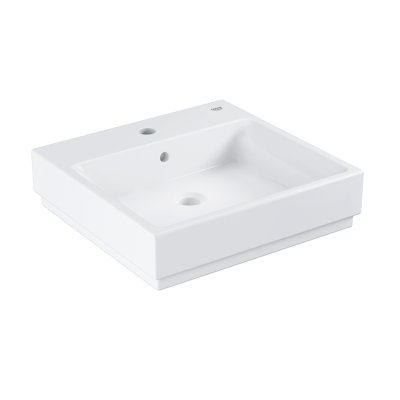 Cube Ceramic washbasin wall hung 50