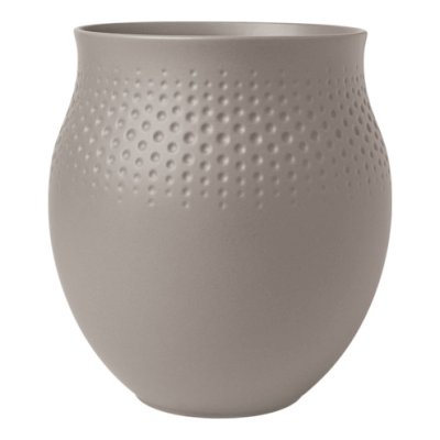 Manufacture Collier Taupe Vase Perle Large 16.5x16.5x18cm