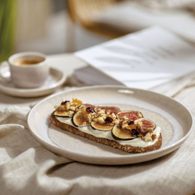 Perlemor Sand Salad Plate 24cm
