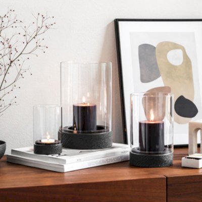 Manufacture Rock Home Hurricane Lamp Large