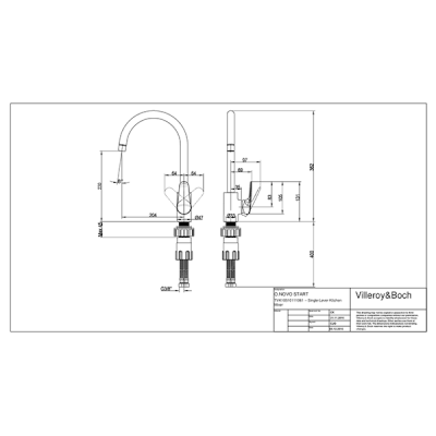 O.Novo Start Kitchen Mixer