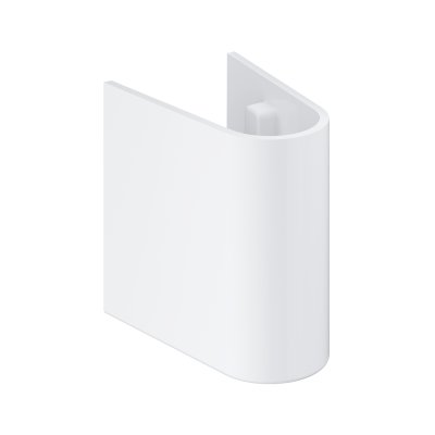 Euro Ceramic semi pedestal f. handr.basin