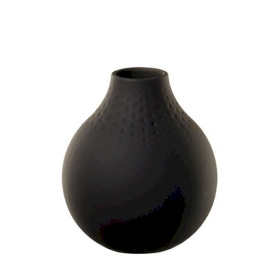 Manufacture Collier Noir Vase Perle Small 11x11x12cm