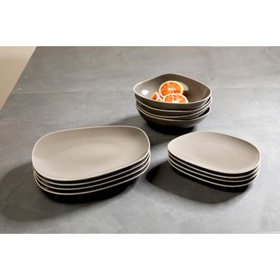 Organic Taupe Starter Set Plate 12pcs