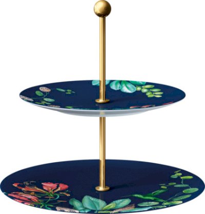 Avarua Two-Tier Tray Stand 27.5x27.5x27cm