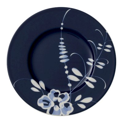 Old Luxembourg Brindille Salad Plate Blue 22cm