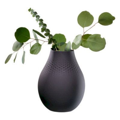Manufacture Collier Noir Vase Perle Tall 16x16x20cm