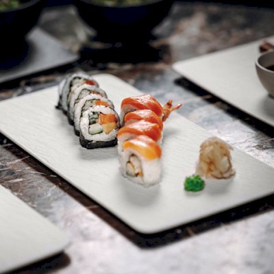 Manufacture Rock Blanc Rectangular Serving Plate