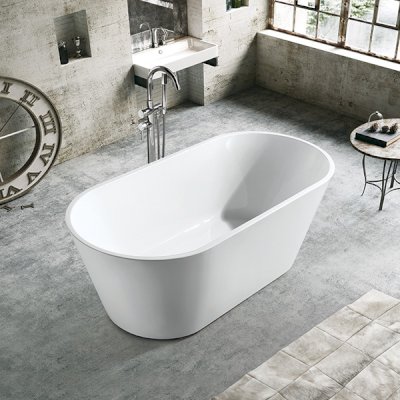 Stand Alone Acrylic Bathtub with Overflow 1700X800X590 MM