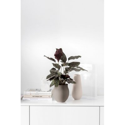 Manufacture Collier Taupe Vase Perle Large 16.5x16.5x18cm