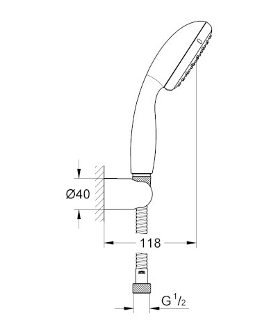 Ntempesta 100 II Handshower Set