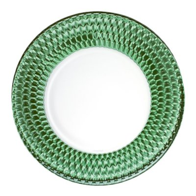 Boston coloured Buffet plate green