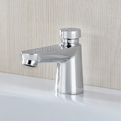 Euroeco Cosmopolitan T Self-Closing Pillar Tap