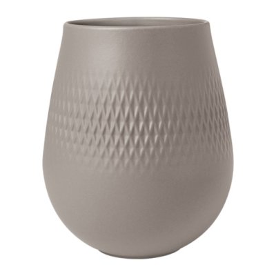 Manufacture Collier Taupe Vase Carre Small 12x12x15cm