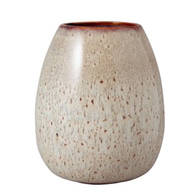Lave Home Drop Vase Beige Large 14.5x14.5x17.5cm