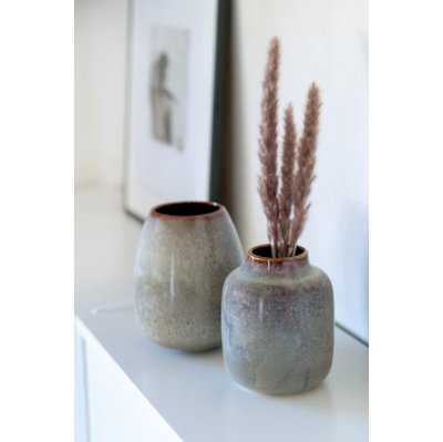 Lave Home Drop Vase Beige Large 14.5x14.5x17.5cm