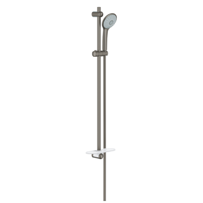 Euphoria 110 Massage Shower Rail Set in Brushed Hard Graphite
