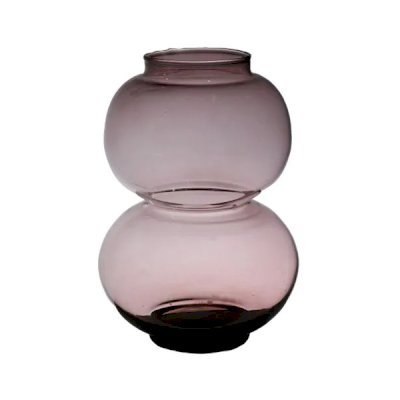Round Duo Mouthblown Recycled Vase