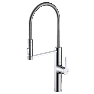 Kitchen Mixer Chrome with Flexible Hose
