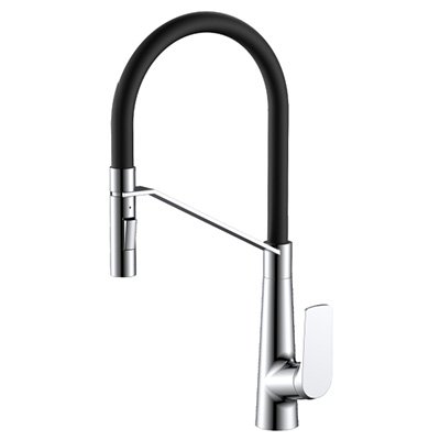Kitchen Mixer Chrome with Flexible Hose