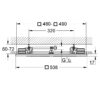 F-Series 20" Ceiling Shower with 1 Spray and Light - Image 3
