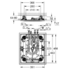 F-Series 15" Ceiling Shower with 3 Sprays - Image 6
