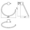 Rondo 2 Towel Ring - Image 5