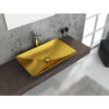 ColorIsvea Opaque 60cm Countertop Washbasin 6A Gold - Image 2