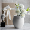 Manufacture Collier Blanc Vase Perle Large 16.5x16.5x17.5cm - Image 2