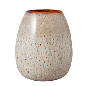 Lave Home Drop Vase Beige Large 14.5x14.5x17.5cm