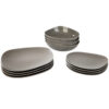 Organic Taupe Starter Set Plate 12pcs
