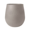 Manufacture Collier Taupe Vase Carre Large 21x23cm